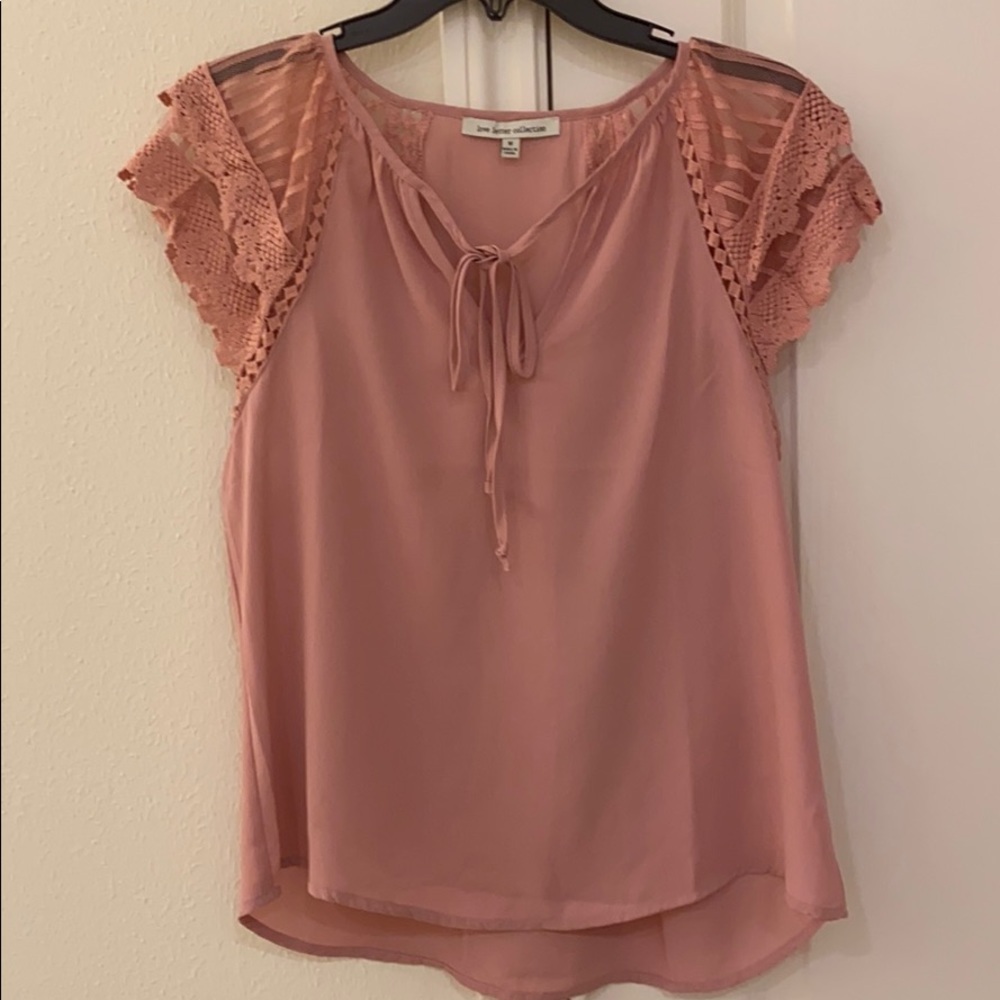 Love letter collection tiered sleeve top